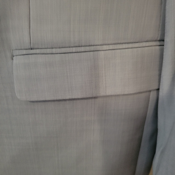 Michael Strahan Men's Gray Formal Business Wool-Blend Blazer Jacket. Size 48L - Picture 4 of 12